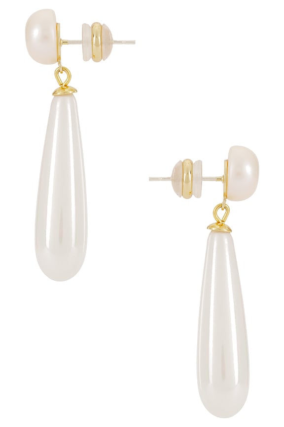 view 2 of 2 Linnea Pearl Drop Earring in Pearl