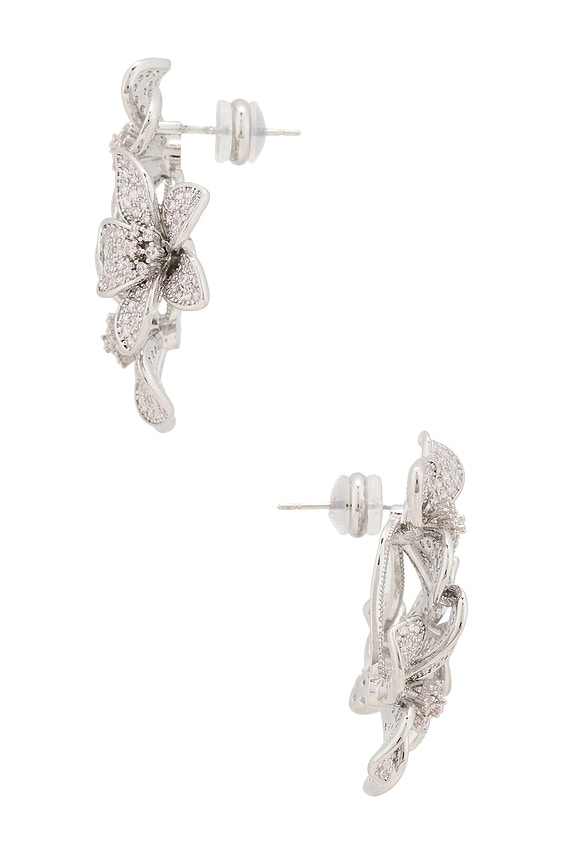 view 2 of 2 PENDIENTES DE TACHUELA EDEN in Silver