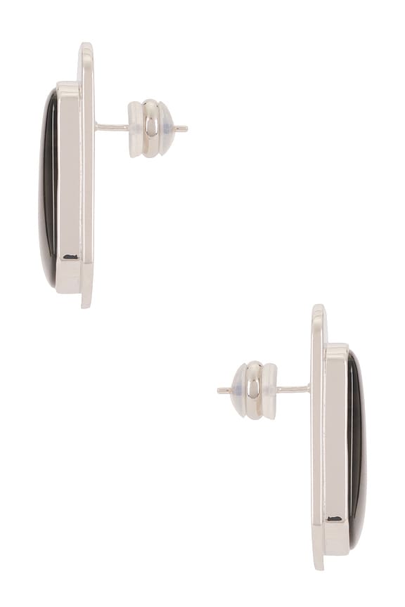 view 2 of 2 Marble Stud Earring in Silver