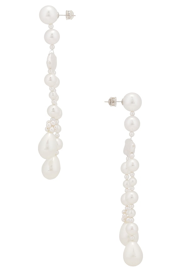 view 2 of 2 Fiona Pearl Earring in Ivory