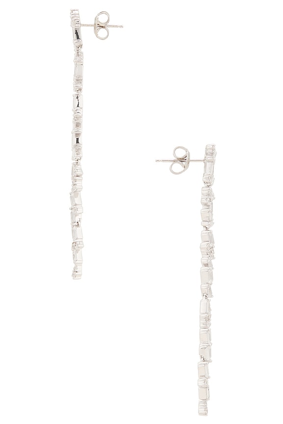 view 2 of 2 Tennis Climber Earring in Diamond