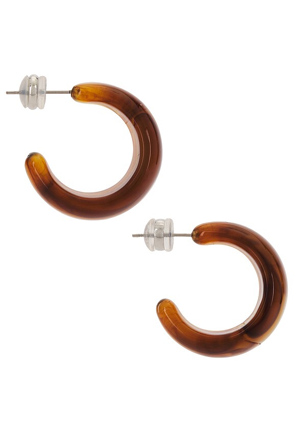 view 2 of 3 СЕРЬГИ-КОЛЬЦА STABLE in Tortoise