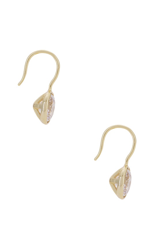 view 2 of 3 Bezel Drop Earring in Gold