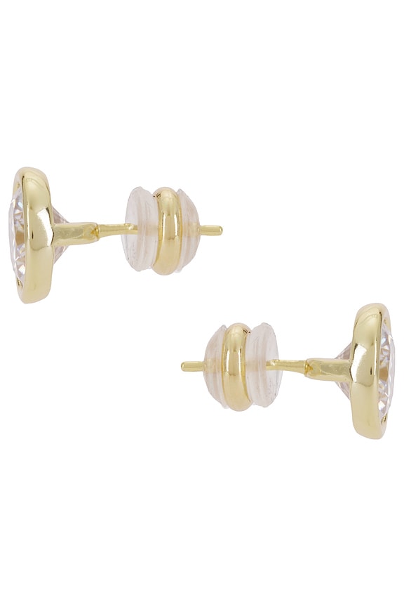 view 2 of 2 Bezel Solitaire Stud in Gold