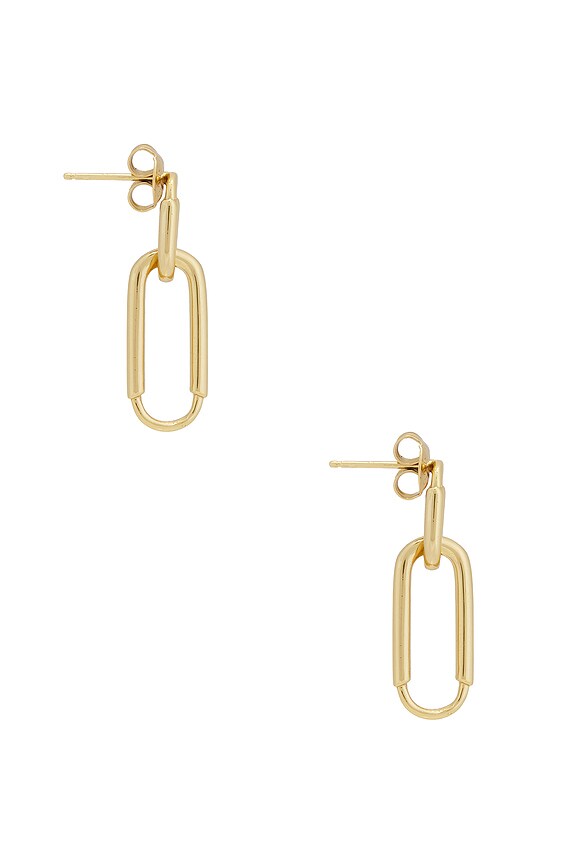 view 2 of 3 BOUCLES D'OREILLES PENDANTES JUSTICE in Gold