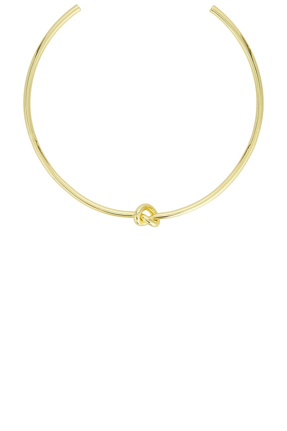 view 2 of 4 Knot Necklace Cuff in Gold