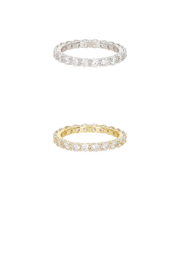 view 2 of 3 Manchester Ring Set in Gold & Silver