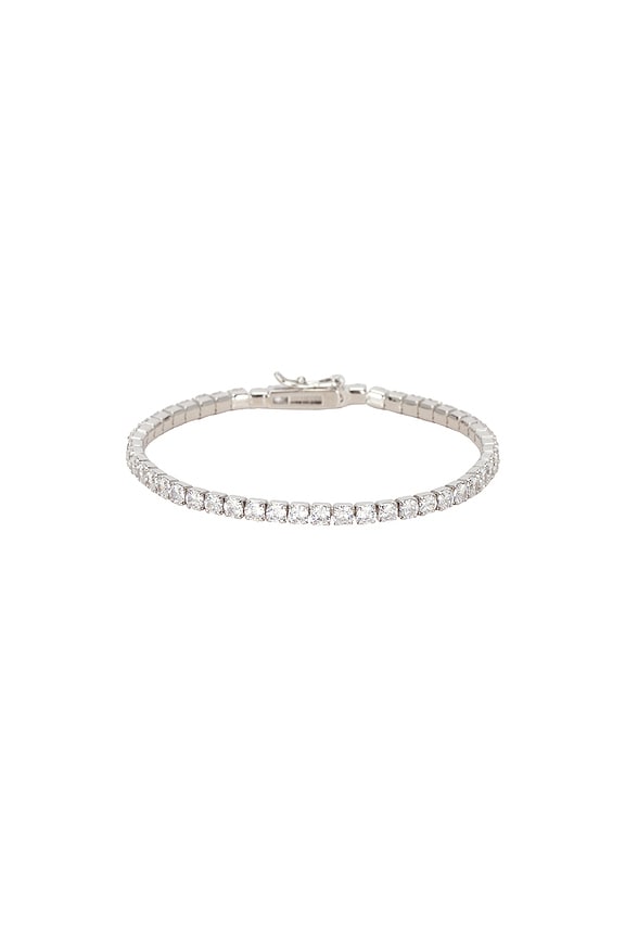 view 2 of 3 The Line Tennis Bracelet in Silver