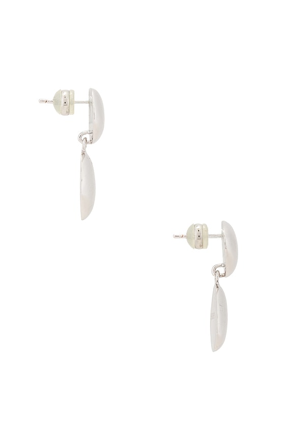 view 2 of 2 PENDIENTES DE LÁGRIMA CARTER in Silver