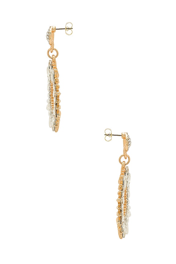 view 2 of 2 Solar Earrings in Gold