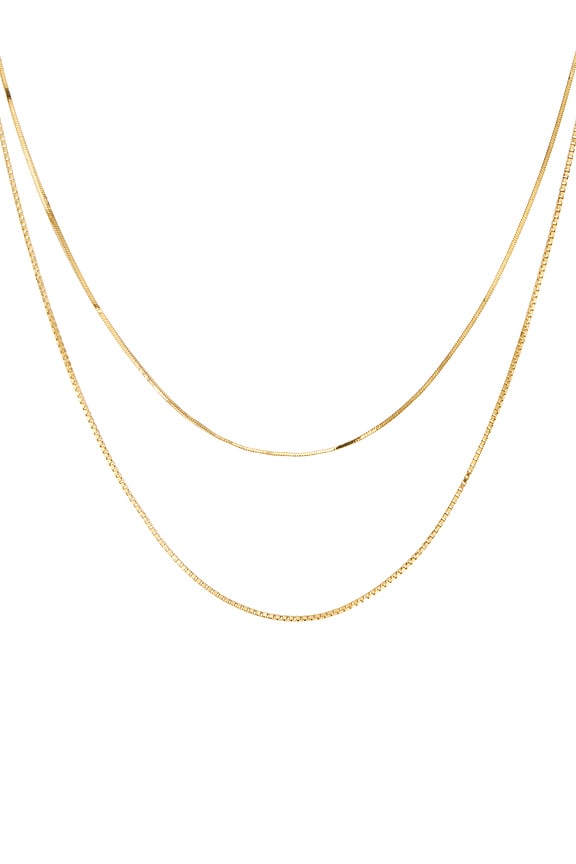 view 2 of 2 Line Necklace in Gold