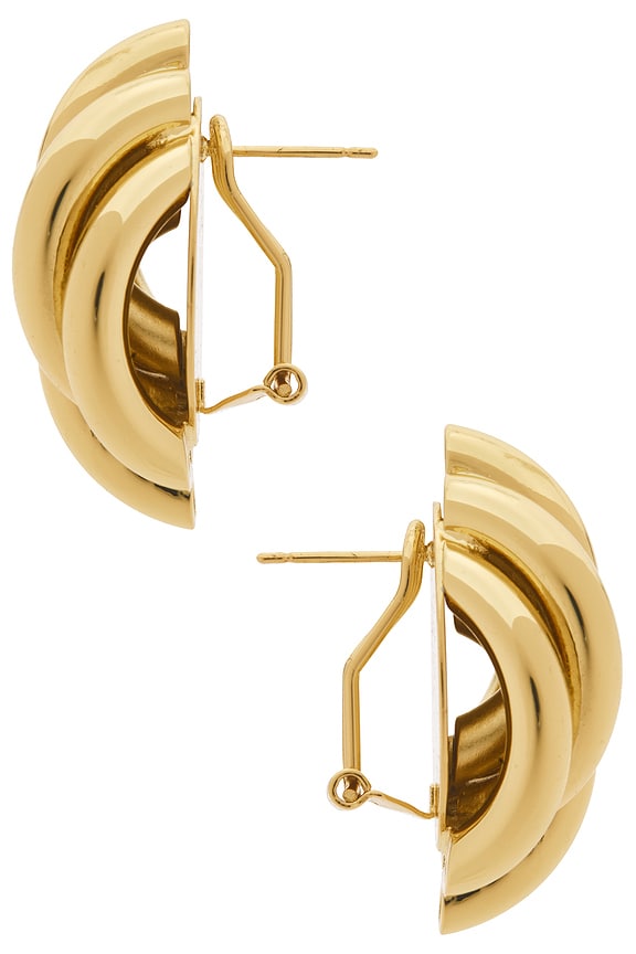 view 2 of 2 СЕРЬГИ-ГВОЗДИКИ EVE in Gold