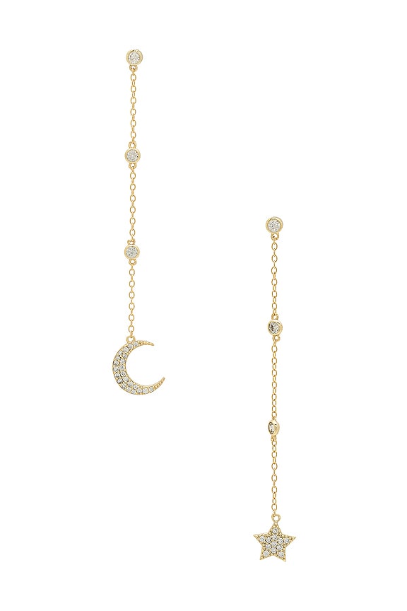view 1 of 2 Luna Drop Earrings in Gold