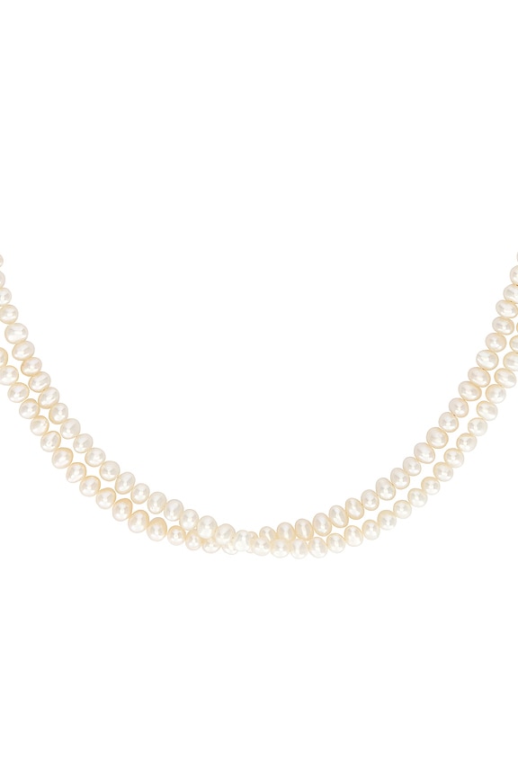 view 2 of 4 Pearl Wrap Necklace in Pearl