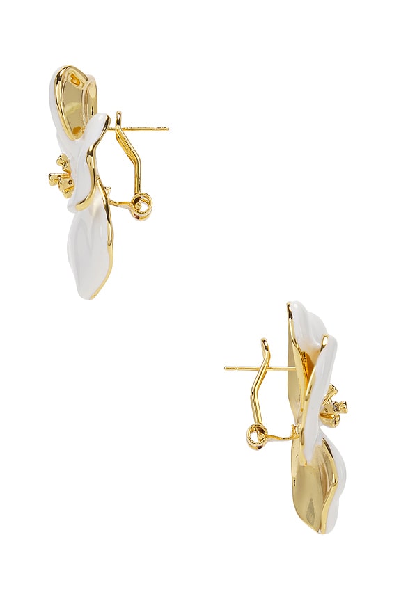 view 2 of 2 Millefeuille Earrings in White