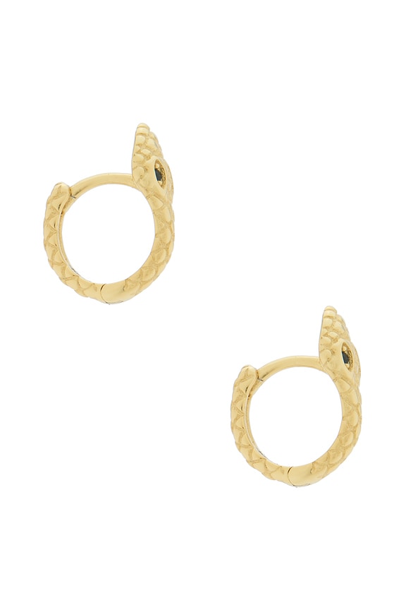 view 2 of 3 Serpent Huggie in Gold
