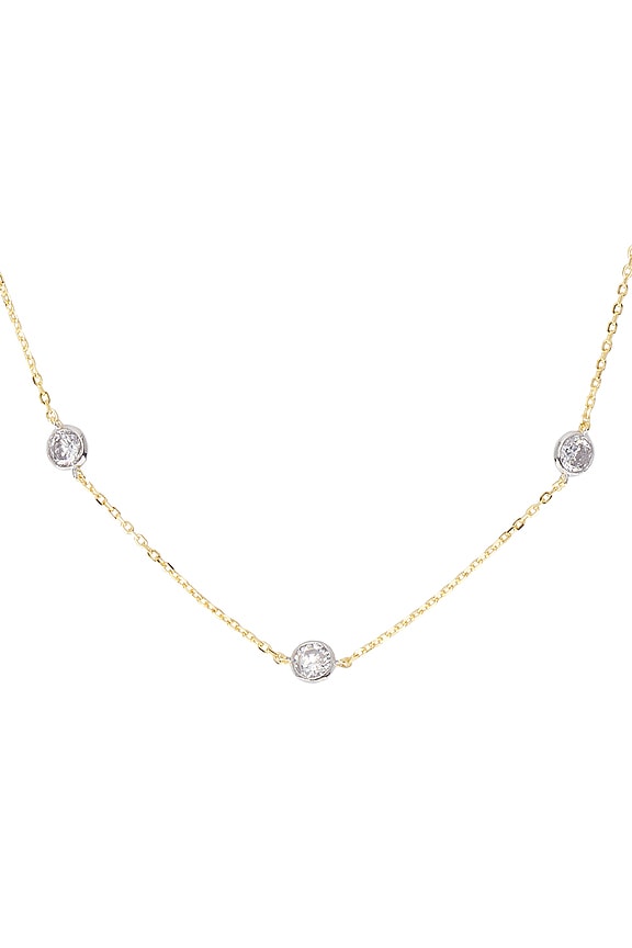 view 2 of 2 Emily Necklace in Silver & Pearl