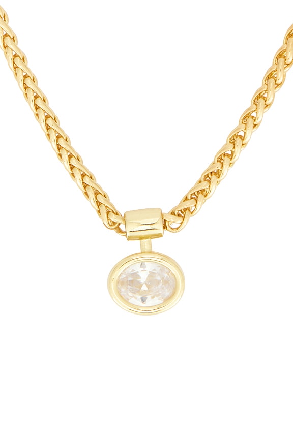 view 2 of 3 Olympia Diamond Necklaace in Gold