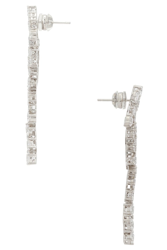 view 2 of 2 Argent Pave Earring in Silver