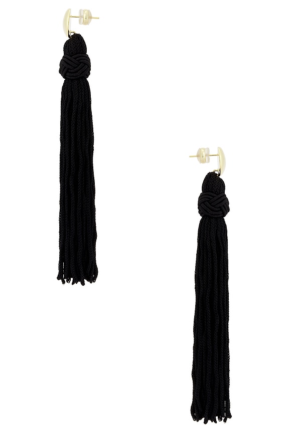 view 2 of 2 BOUCLES D'OREILLES MAXINE in Black & Silver