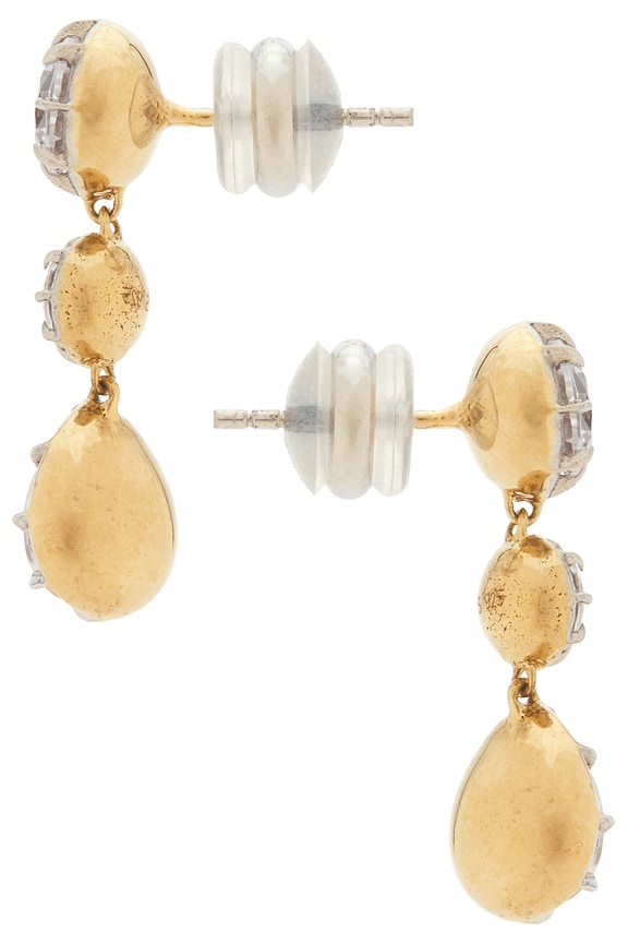 view 2 of 2 Georgian Cut Drop Earring in Silver