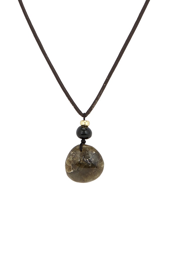 view 2 of 3 x REVOLVE Connor Gemstone Long Necklace in Brown & Neutral Agate