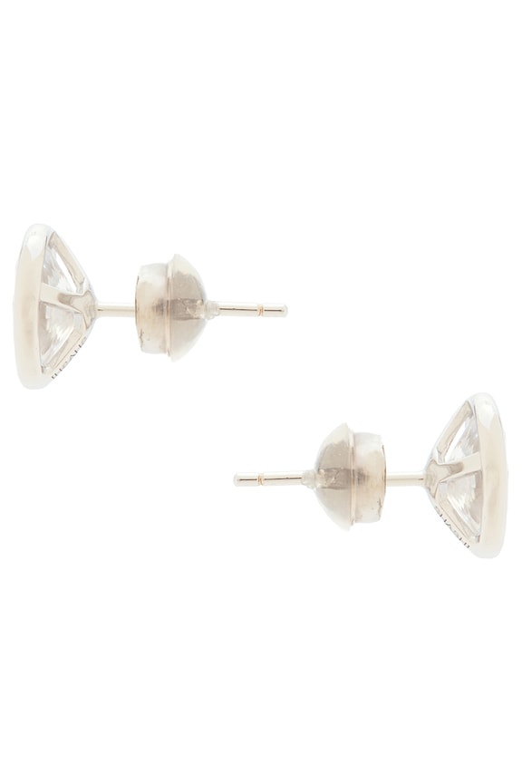 view 2 of 2 СЕРЬГИ-ГВОЗДИКИ OVAL in Silver