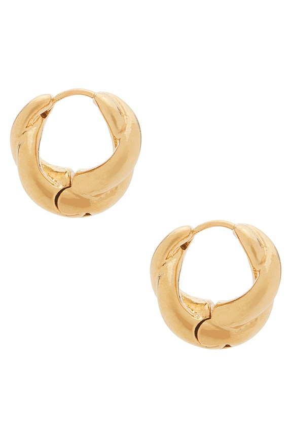 view 2 of 3 PENDIENTES DE ABRAZOS HOUGHTON in Gold