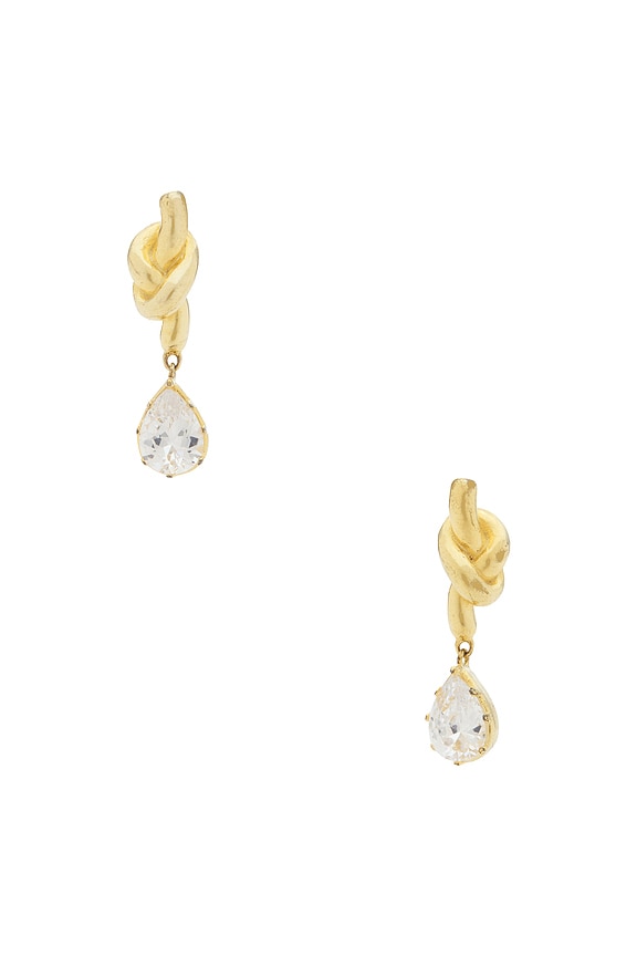 view 1 of 2 KATE 드롭 귀걸이 in Gold