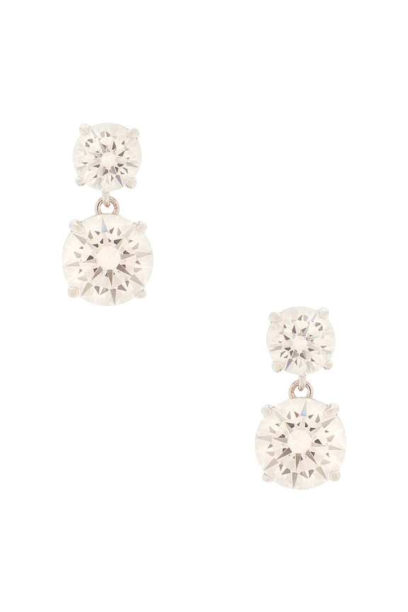 view 1 of 2 PENDIENTES DE TACHUELA SOLTAIRE in Silver