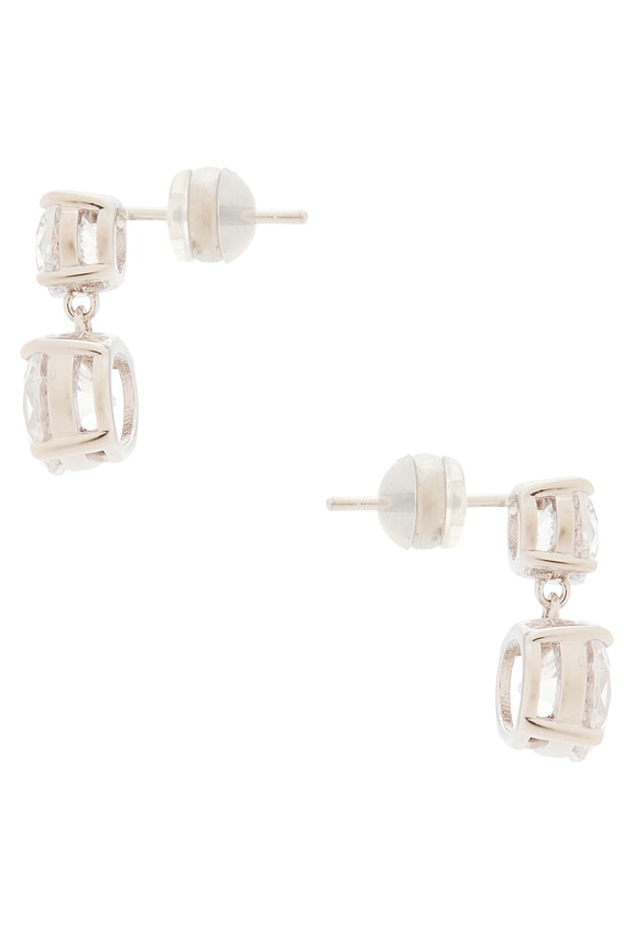 view 2 of 2 PENDIENTES DE TACHUELA SOLTAIRE in Silver