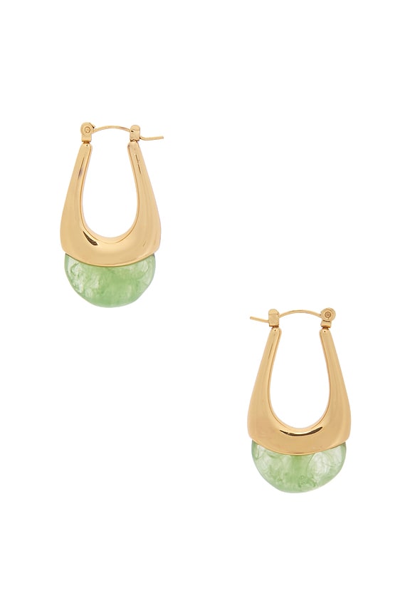 view 2 of 3 Elysse Hoop in Aventurine