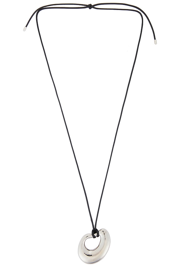 view 1 of 3 Delphine Cord Necklace in Silver