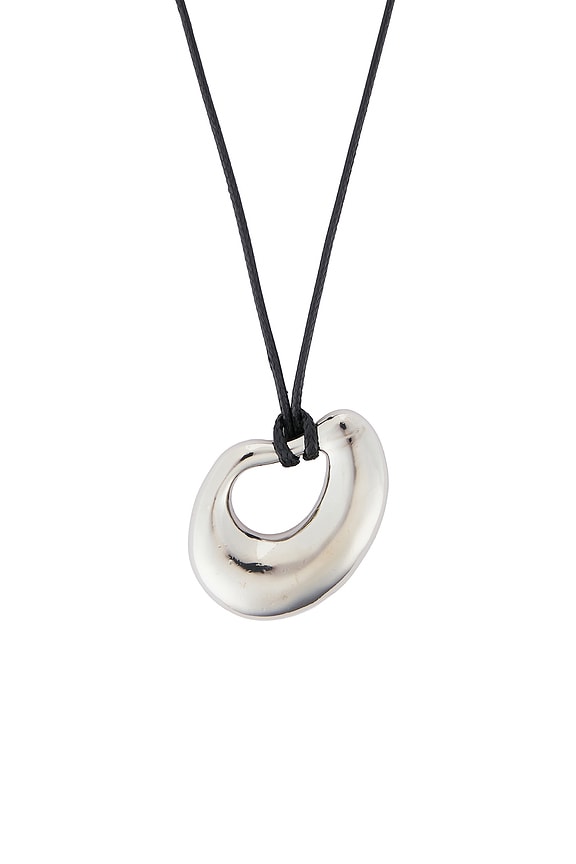 view 2 of 3 Delphine Cord Necklace in Silver