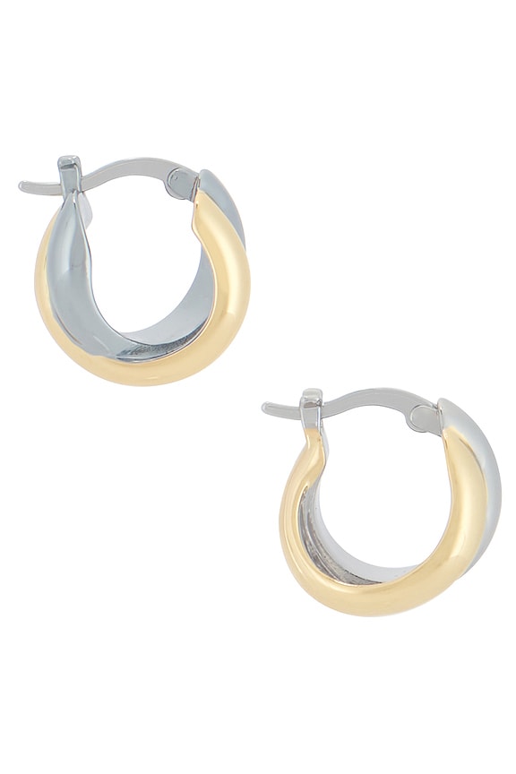 view 2 of 3 PENDIENTES DE ARO ROSS in Gold & Silver