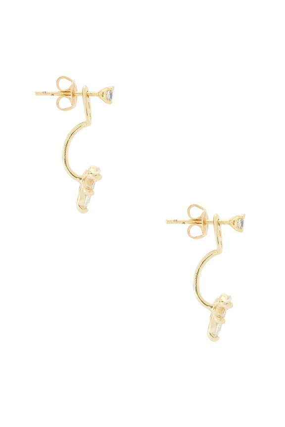 view 2 of 3 Marquise Pearl Ear Jacket in Gold & Pearl