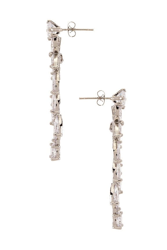 view 2 of 3 PENDIENTES LARGOS PURE in Silver