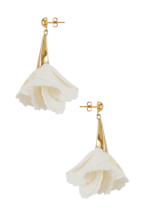 view 2 of 2 Florence Earrings in White