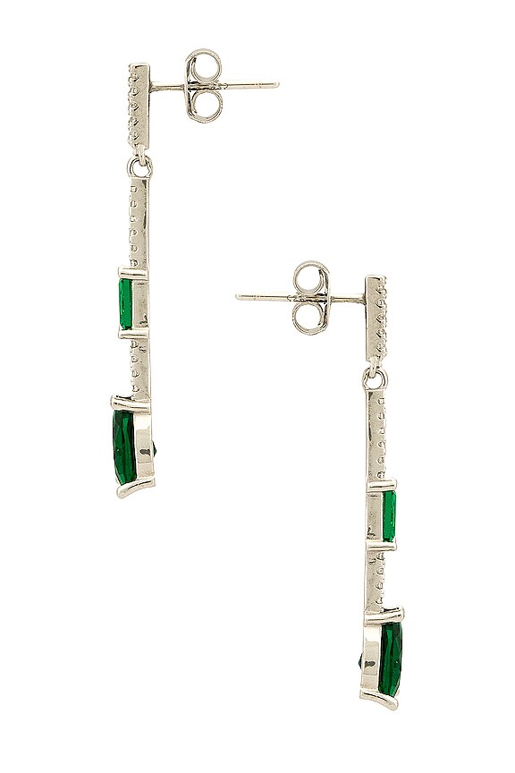 view 2 of 2 BOUCLES D'OREILLES CODY in Emerald
