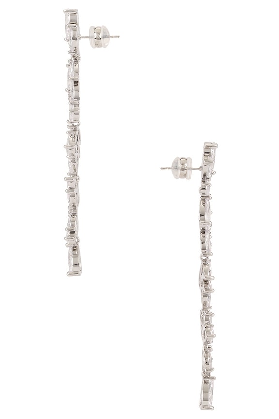 view 2 of 2 Fallen Leaf Earrings in Crystal