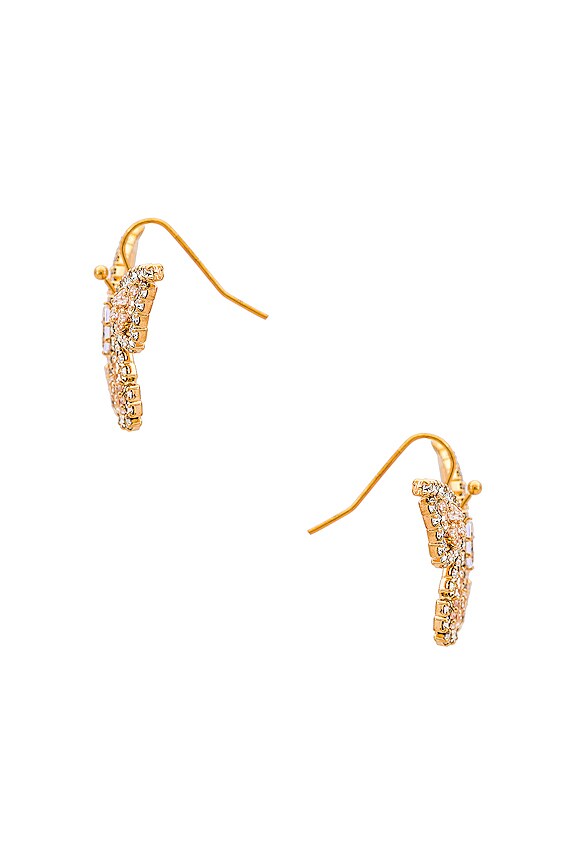 view 2 of 2 Flirt and Flutter Earrings in Gold