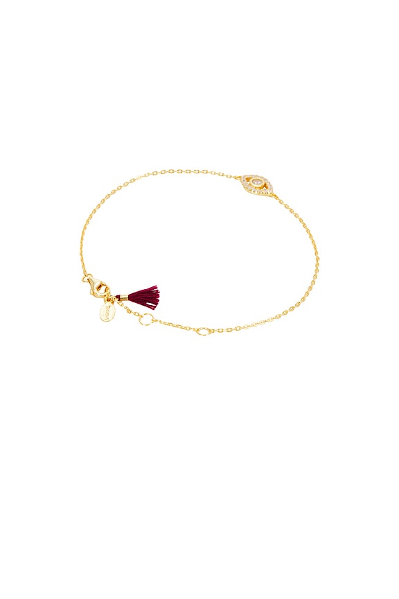 view 2 of 2 Evil Eye Pave Bracelet in Gold