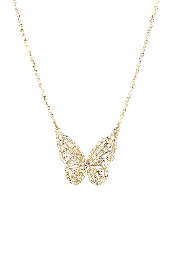 view 2 of 2 Flirt And Flutter Necklace in Gold