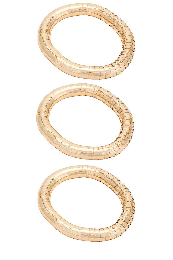 view 2 of 2 CONJUNTO DE PULSERAS ZMIJA in Gold