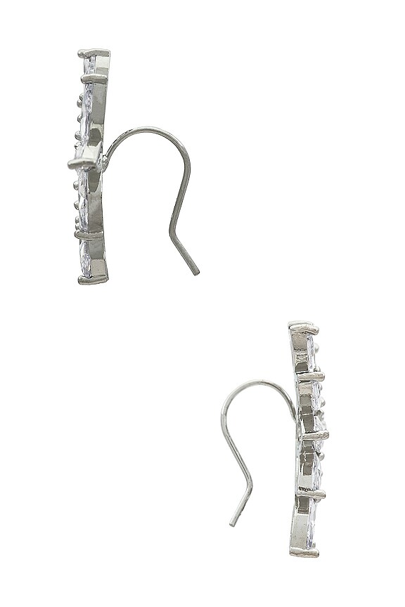 view 2 of 2 PENDIENTES AMINA in Silver