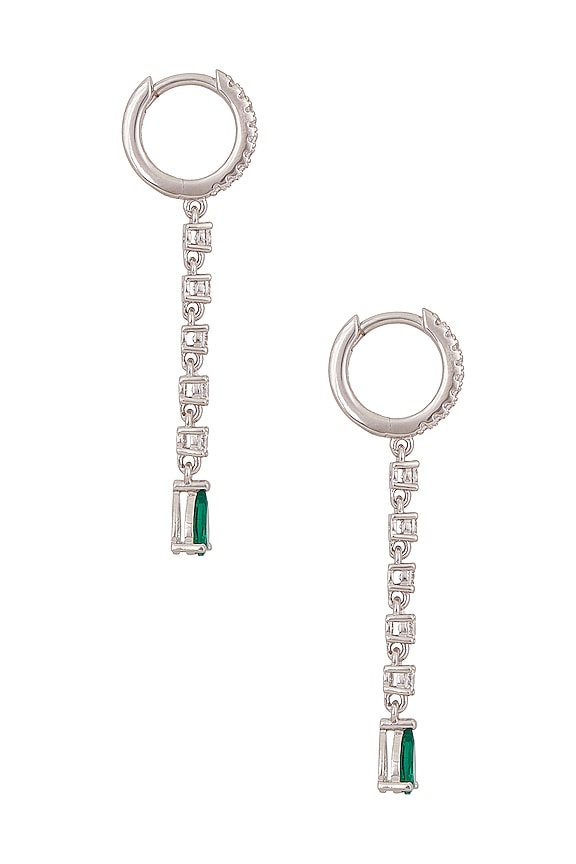 view 2 of 3 Dalila Earrings in Green