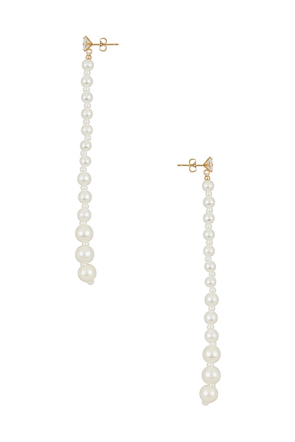 view 2 of 2 PENDIENTES MIAMI VICE in Gold