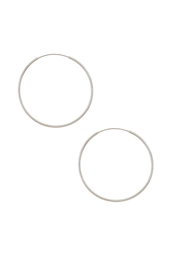 view 2 of 2 СЕРЬГИ-КОЛЬЦА ENDLESS in Silver