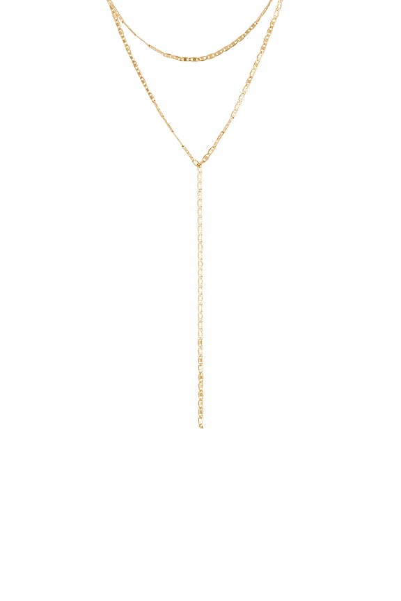 view 2 of 2 Laila Lariat Necklace in Gold