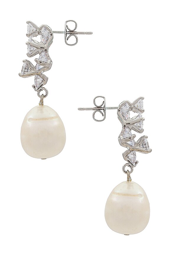 view 2 of 2 PENDIENTES ROBIN in Silver